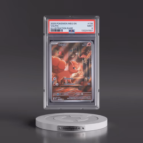 2025 Pokémon Meg EN-Mega Evolution #138 Vulpix - Illustration Rare (PSA 9 MINT)
