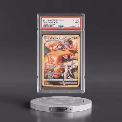 2022 Pokémon Sword & Shield Lost Origin #TG03 Charizard - Full Art (PSA 9 MINT)