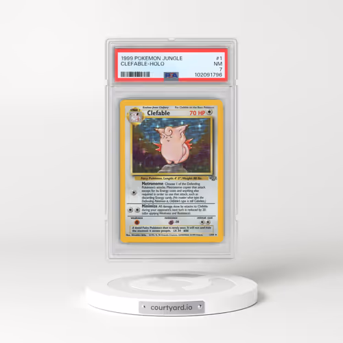 1999 Pokémon Jungle #1 Clefable - Holo (PSA 7 NM)