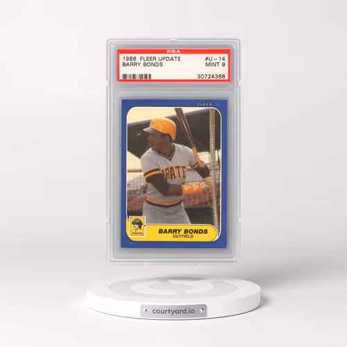 1986 Fleer Update #U-14 Barry Bonds (PSA 9 MINT)