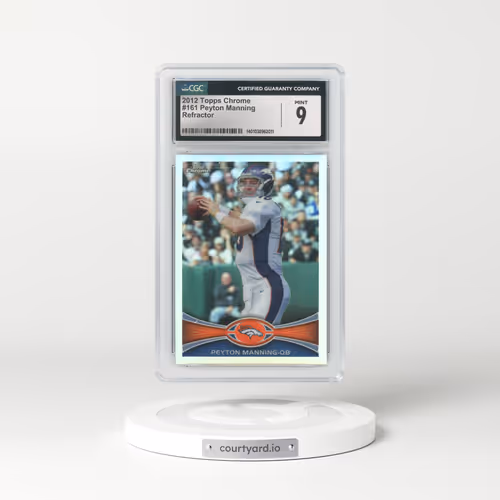 2012 Topps Chrome #161 Peyton Manning - Refractor (CGC 9 MINT)