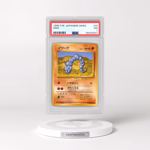 1996 Pokémon Basic #95 Onix (PSA 7 NM)