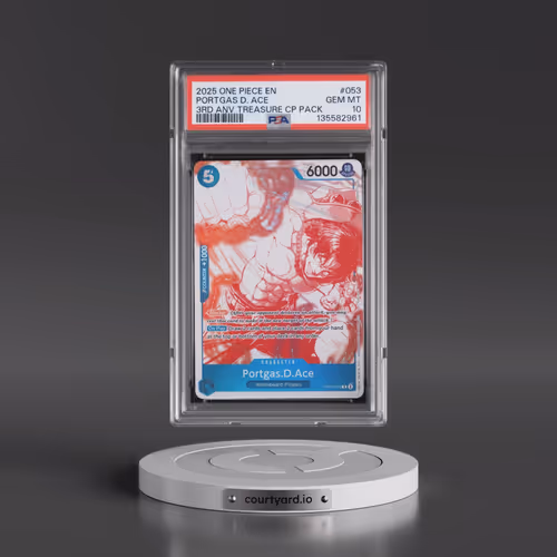 2025 One Piece 3rd Anniversary! One Piece Card Treasure Campaign Pack #053 Portgas D. Ace (PSA 10 GE
