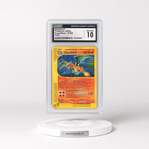 2002 Expedition #6 Charizard - Holo e-Card Symbol (CGC 10 GEM MINT)