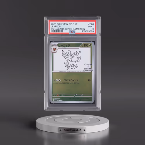 2023 Pokémon SV-P Promo #068 Leafeon - YU Nagaba X Pokemon Card Game Campaign (PSA 9 MINT)