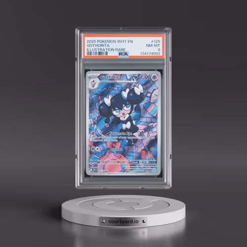 2025 Pokémon Wht EN-White Flare #125 Gothorita - Illustration Rare (PSA 8 NM-MT)