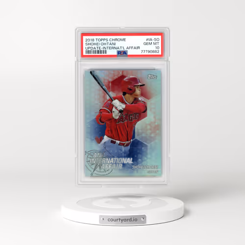 2018 Topps Chrome Update an International Affair #IA-SO Shohei Ohtani (PSA 10 GEM MINT)