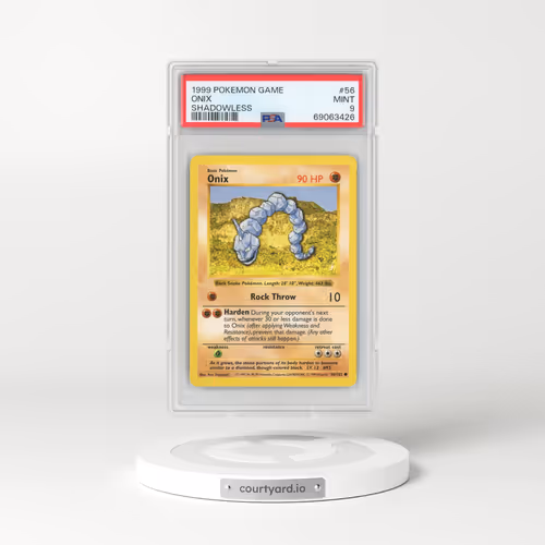 1999 Base Set #56 Onix - Shadowless (PSA 9 MINT)