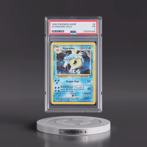 1999 Pokémon Game #6 Gyarados - Holo (PSA 1 PR)