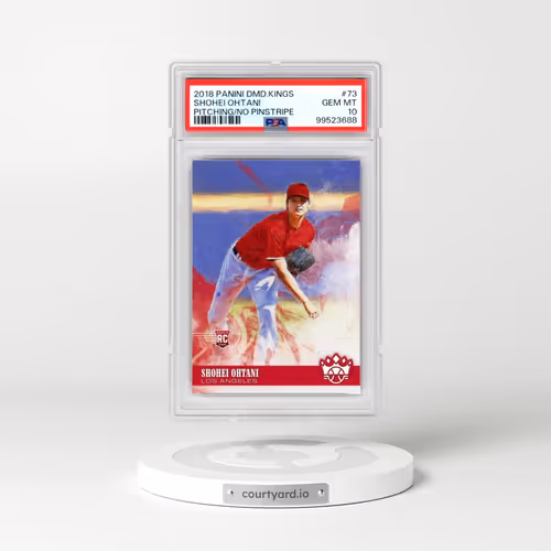 2018 Panini Diamond Kings #73 Shohei Ohtani - Pitching/No Pinstripe (PSA 10 GEM MINT)