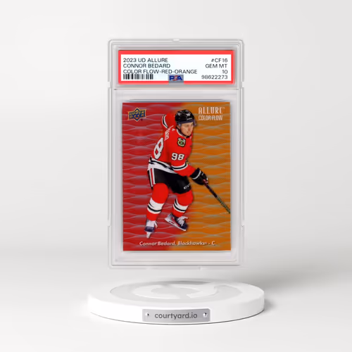2023 Upper Deck Allure Color Flow #CF16 Connor Bedard - Red-Orange (PSA 10 GEM MINT)