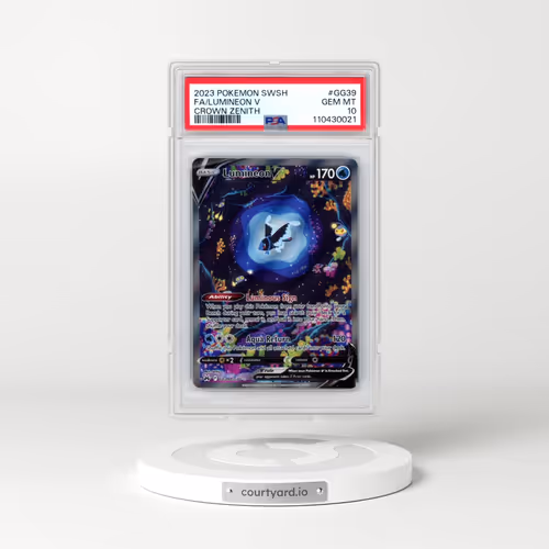 2023 Pokémon Sword and Shield Crown Zenith #GG39 Lumineon V - Holo Full Art (PSA 10 GEM MINT)
