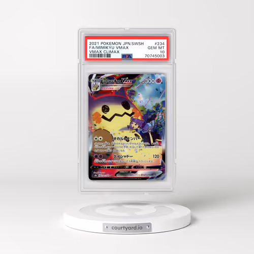 2021 Pokémon Sword & Shield Vmax Climax #234 Mimikyu Vmax - Full Art (PSA 10 GEM MINT)