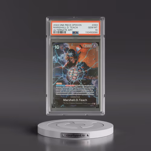 2024 One Piece OP09-Emperors in the New World #093 Marshall D. Teach - Alternate Art (PSA 10 GEM MIN
