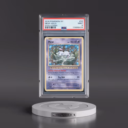 2016 Pokémon XY Evolutions #53 Mew - Holo (PSA 9 MINT)