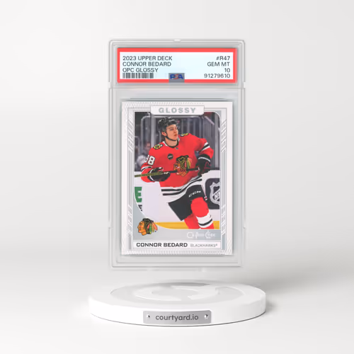 2023 Upper Deck OPC Glossy #R47 Connor Bedard (PSA 10 GEM MINT)