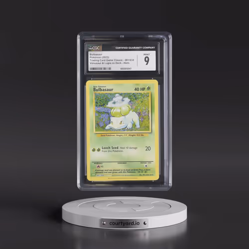 2023 Pokémon CLV-Trading Card Game Classic Venusaur & Lugia EX Deck #001 Bulbasaur (CGC 9 MINT)