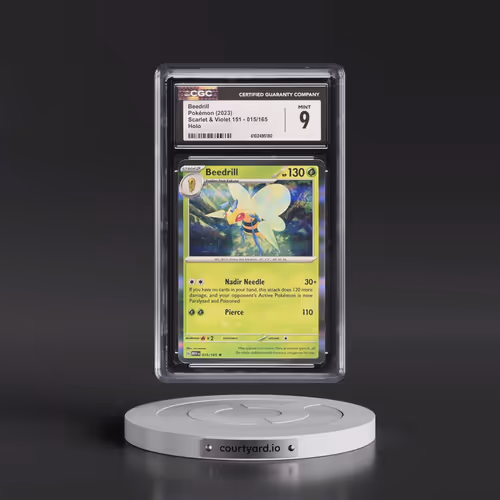 2023 Scarlet & Violet 151 - MEW EN #015/165 Beedrill - Holo (CGC 9 MINT)