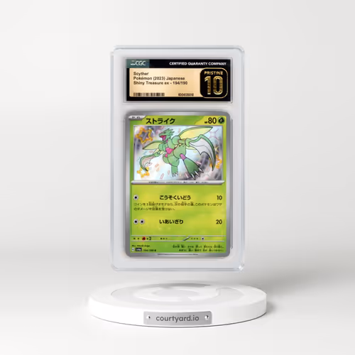 2023 Shiny Treasure ex #194/190 Scyther (CGC 10 PRISTINE)