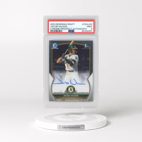 2023 Bowman Draft Chrome Prospect Autograph #CDAJWI Jacob Wilson (PSA 9 MINT)