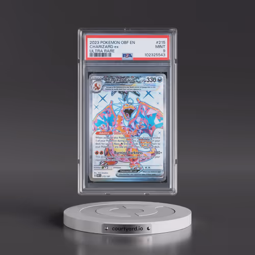 2023 Pokémon Obf EN-Obsidian Flames #215 Charizard EX - Holo Ultra Rare (PSA 9 MINT)