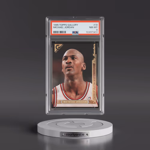 1995 Topps Gallery #10 Michael Jordan (PSA 8 NM-MT)