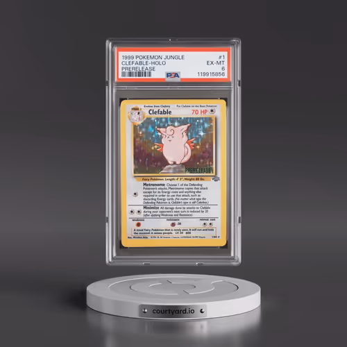 1999 Pokémon Jungle #1 Clefable - Holo Prerelease (PSA 6 EX-MT)