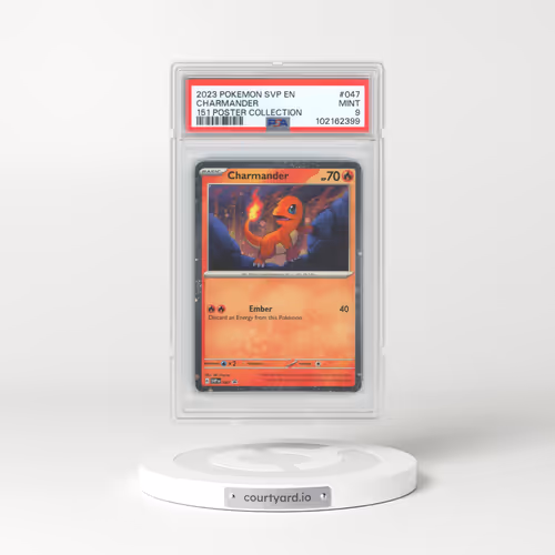2023 Pokémon Svp EN-SV Black Star Promo #047 Charmander - 151 Poster Collection (PSA 9 MINT)