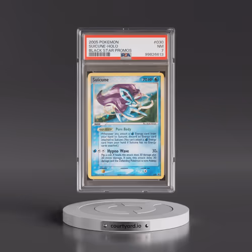 2005 Pokémon Black Star Promos #030 Suicune - Holo (PSA 7 NM)