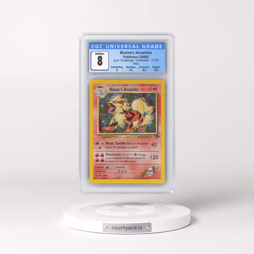 2000 Gym Challenge #1/132 Blaine's Arcanine - Holo (CGC 8 NM-MT)
