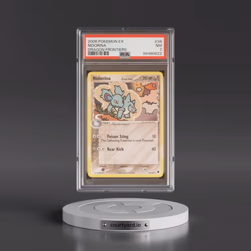 2006 Pokémon EX Dragon Frontiers #34 Nidorina (PSA 7 NM)