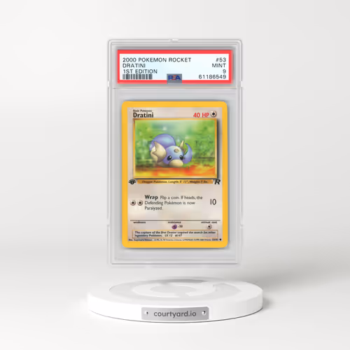 2000 Pokémon Rocket #53 Dratini - 1st Edition (PSA 9 MINT)