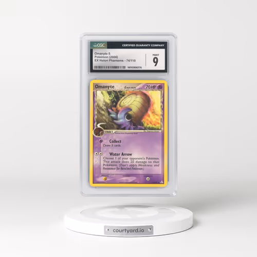2006 EX Holon Phantoms #74/110 Omanyte δ (CGC 9 MINT)
