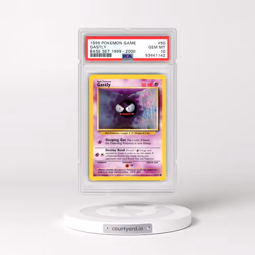 1999 Pokémon Game #50 Gastly - Base Set 1999-2000 (PSA 10 GEM MINT)