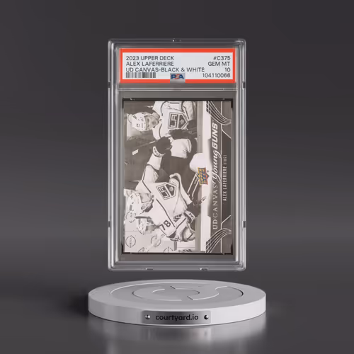 2023 Upper Deck UD Canvas #C375 Alex Laferriere - Black & White (PSA 10 GEM MINT)