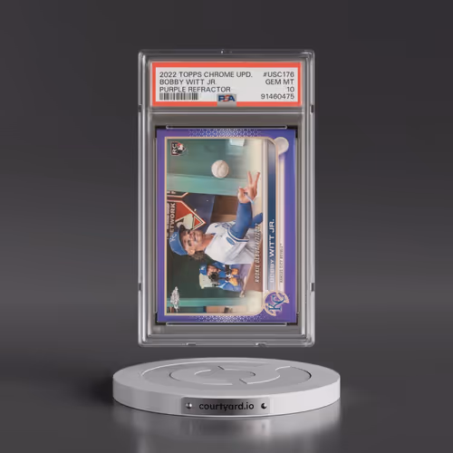 2022 Topps Chrome Update #USC176 Bobby Witt Jr. - Purple Refractor (PSA 10 GEM MINT)