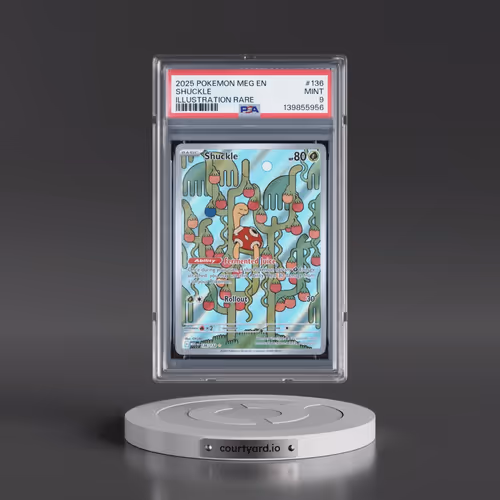 2025 Pokémon Meg EN-Mega Evolution #136 Shuckle - Illustration Rare (PSA 9 MINT)