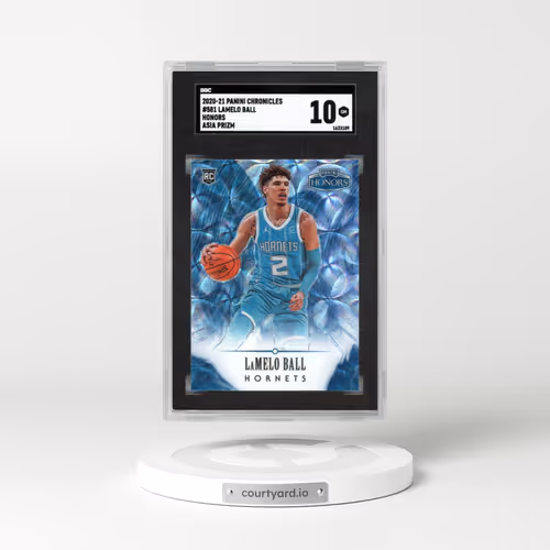 2020 Panini Chronicles #581 LaMelo Ball - Honors Asia Prizm (SGC 10 GEM MINT)