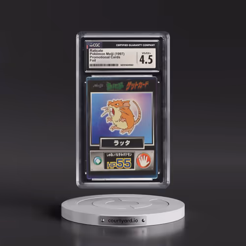 1997 Promotional Cards (1997 Type.HP.Hand Symbol) Raticate - Foil (CGC 4.5 VG-EX+)