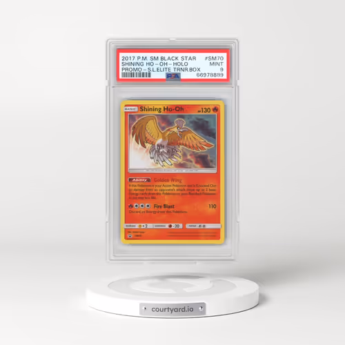 2017 Pokémon SM Black Star Promo #SM70 Shining HO-Oh - Holo Holo Shining Legends Elite Trainer Box (PSA 9 MINT)