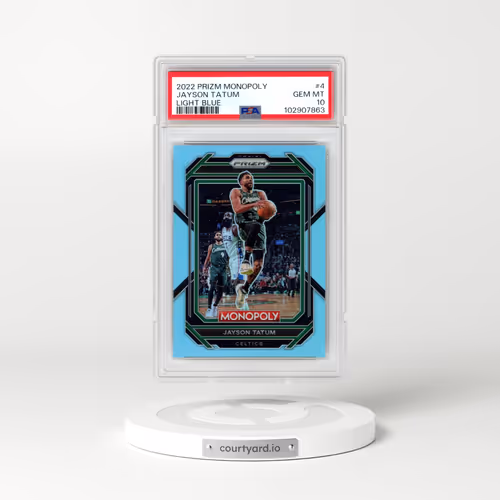 2022 Panini Prizm Monopoly #4 Jayson Tatum - Light Blue (PSA 10 GEM MINT)