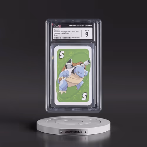 2008 Pokémon Pocket UNO (2021 Pocket Monsters Back) #5 Blastoise - Green (CGC 9 MINT)