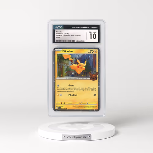 2024 Trick or Trade BOOster (2024) #018/091 Pikachu - Holo (CGC 10 GEM MINT)