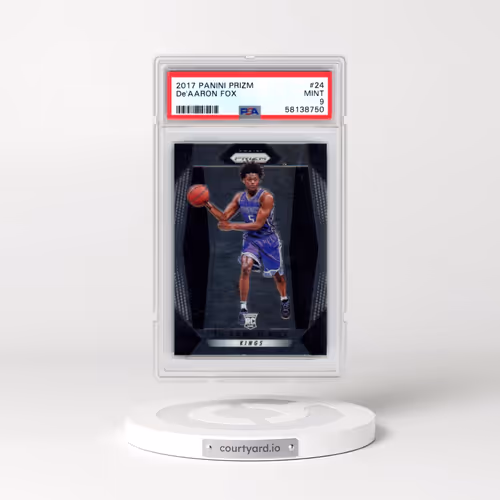 2017 Panini Prizm #24 DE'Aaron Fox (PSA 9 MINT)
