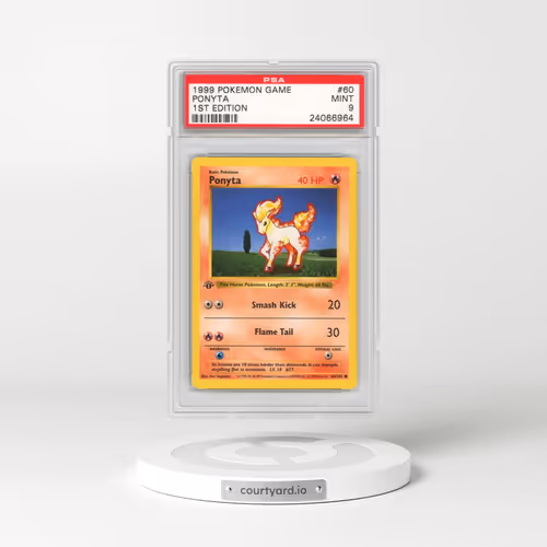 1999 Pokémon Game #60 Ponyta - 1st Edition (PSA 9 MINT)