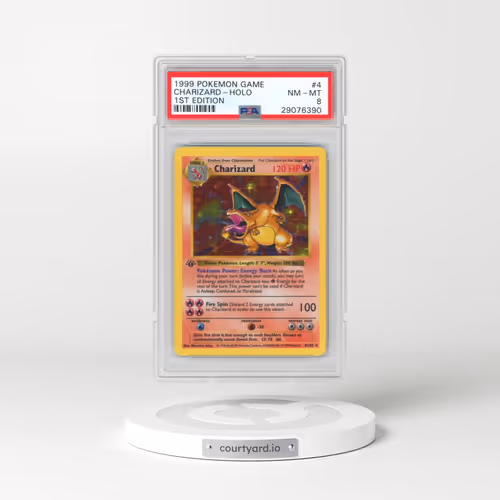 1999 Pokémon Game #4 Charizard - 1st Edition Holo (PSA 8 NM-MT)