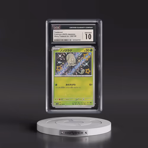 2023 Shiny Treasure ex #206/190 Toedscool - Shiny Rare Holo (CGC 10 GEM MINT)