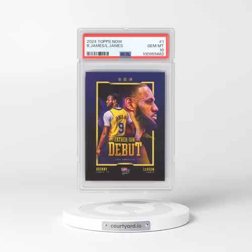 2024 Topps Now #1 Bronny James/LeBron James (PSA 10 GEM MINT)