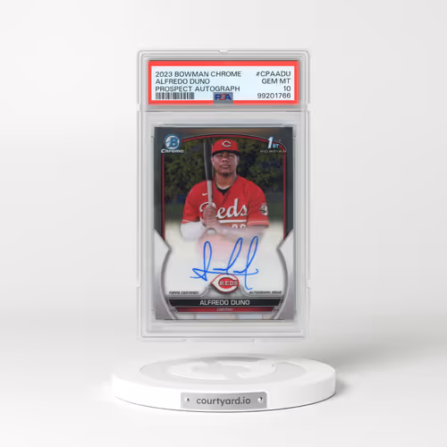 2023 Bowman Chrome Prospect Autographs #CPAADU Alfredo Duno (PSA 10 GEM MINT)