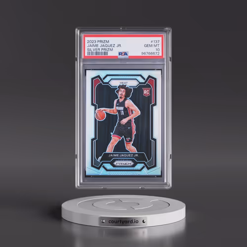 2023 Panini Prizm #137 Jaime Jaquez Jr. - Silver Prizm (PSA 10 GEM MINT)